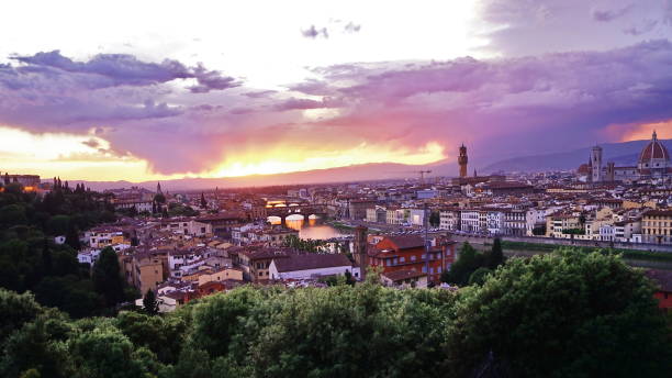 istock View of Florence at sunset 855730804
