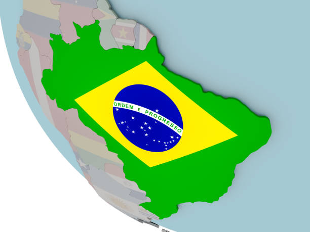 istock Brazil with flag illustration 855736312