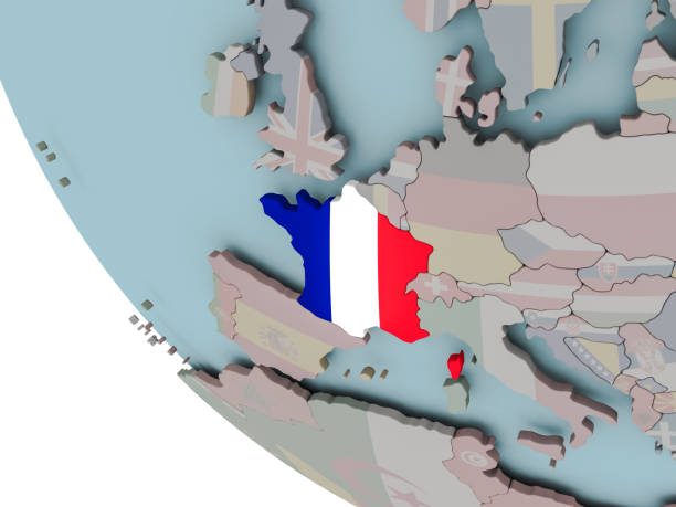 istock France with flag illustration 855736834