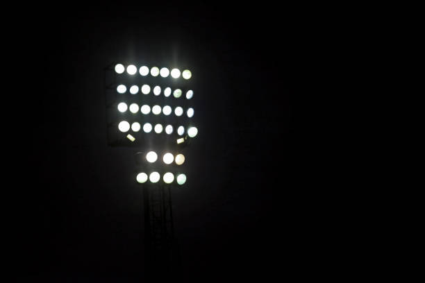 istock Lots of bright lights of a tower 855738122