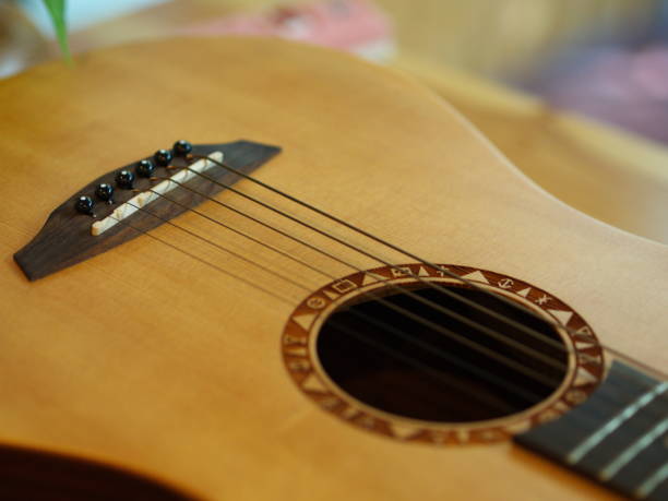istock Closeup Classic and Folk Guitar. Beautiful Background. 855742176