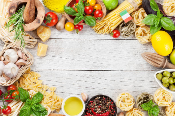 istock Italian food. Pasta ingredients 855752058