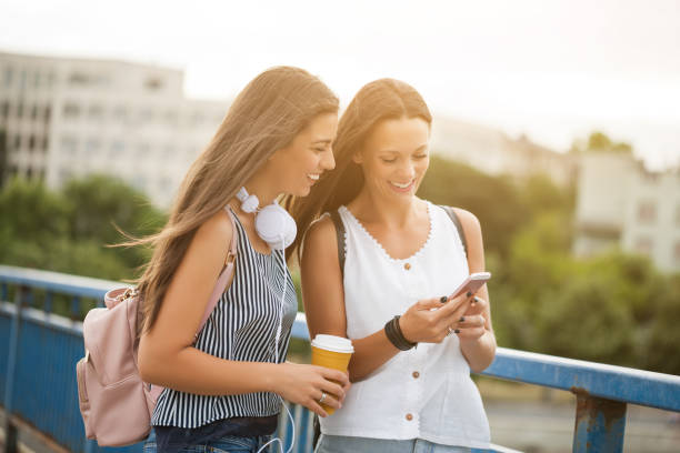 istock Two women in city 855752886
