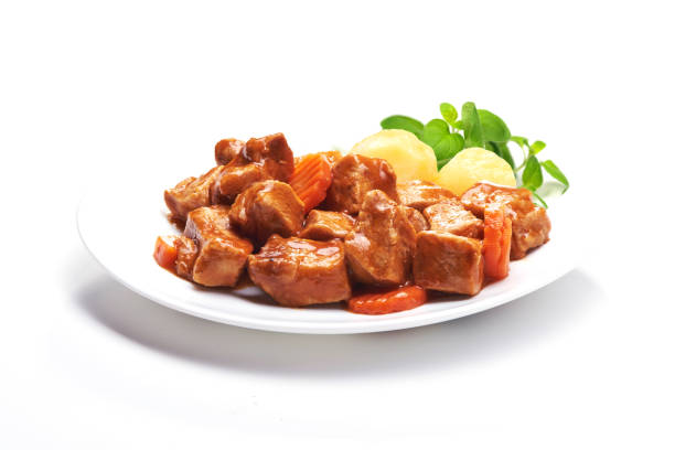 istock Goulash, beef stew with potatoes 855755430