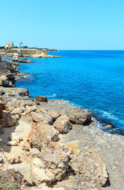 istock Grotta dello Mbruficu, Salento sea coast, Italy 855755768