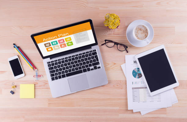 istock Business desk concept - Action Plan 855756172