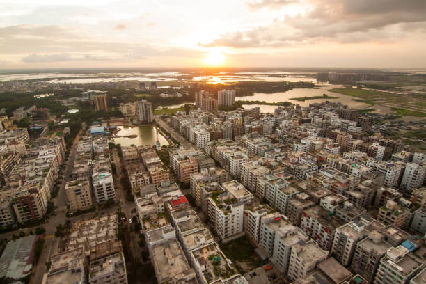 istock The helicopter shot from Dhaka, Bangladesh 855763202