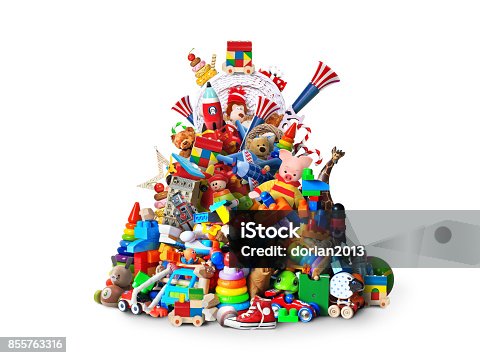 istock Huge pile of toys 855763316