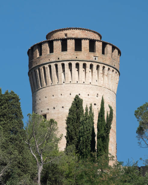 brisighella (ravenna, itálie): věž - guglielmo marconi - stock snímky, obrázky a fotky