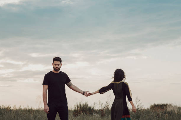 pareja en el amor  - separación fotografías e imágenes de stock