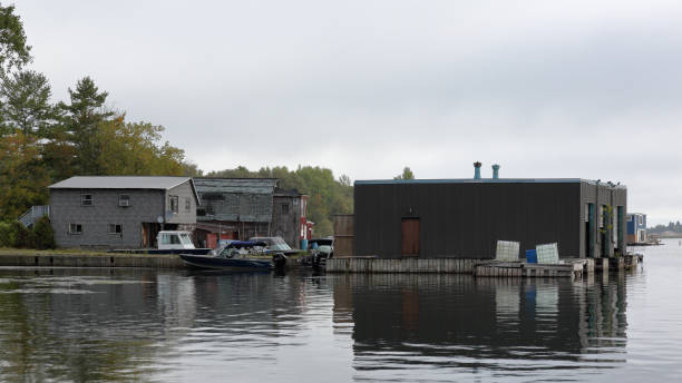 istock Small marina on the St Lawrence River 855767210
