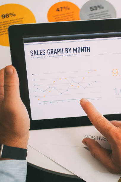 istock Close-up of manager working with report data 855775386