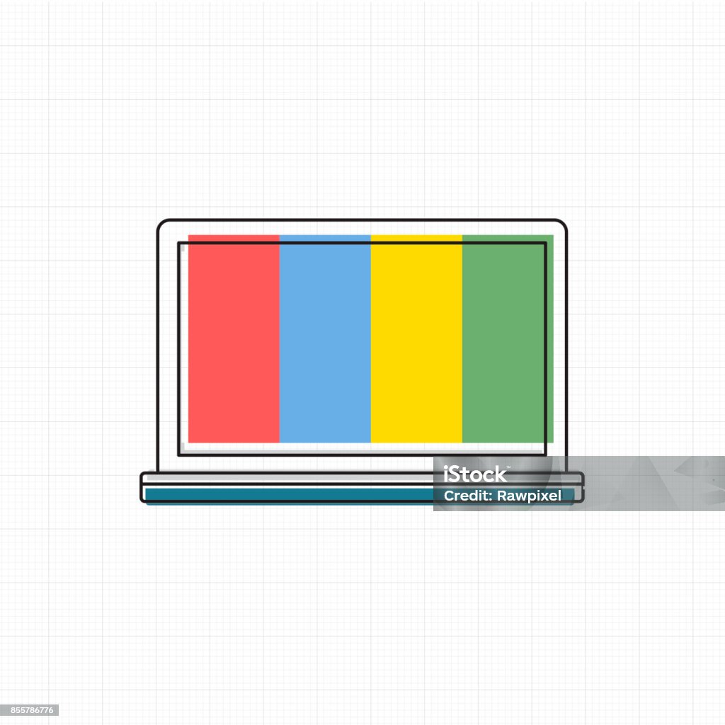 Vector Of Computer Digital Device Stock Illustration - Download Image ...