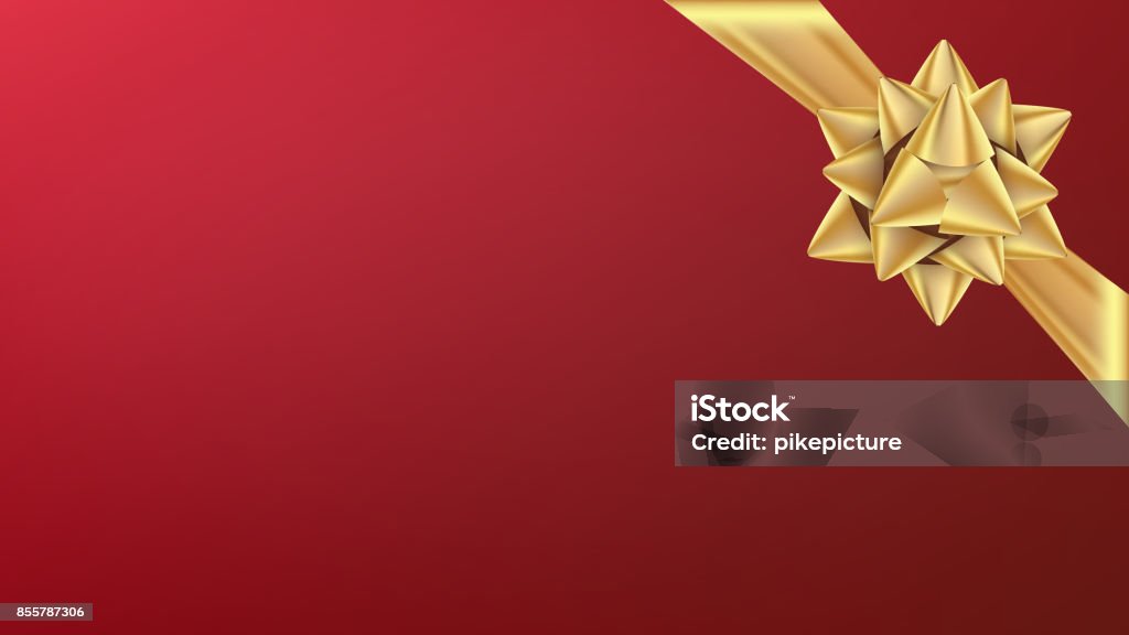 Vettore arco d'oro di Natale. Elemento per decorazione presente. Illustrazione di sfondo delle festività - arte vettoriale royalty-free di Natale