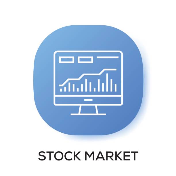 株価アプリのアイコン - investment symbol stock exchange computer icon点のイラスト素材／クリップアート素材／マンガ素材／アイコン素材