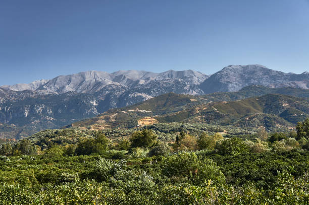 landscape of the White Mountains Lefka Ori on the island of Crete