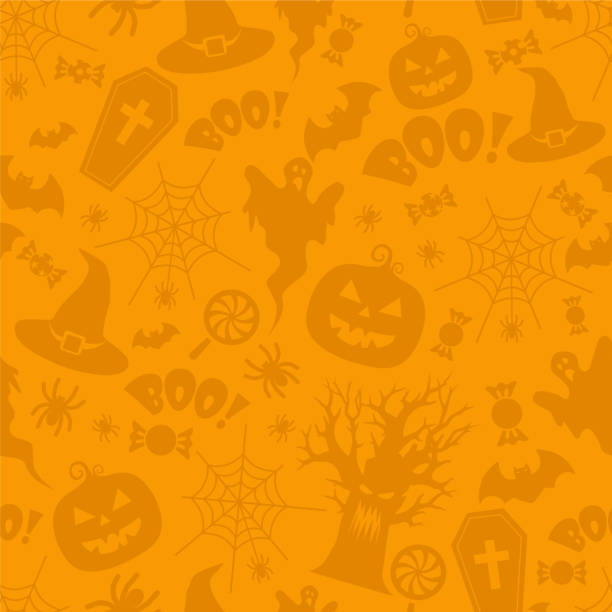 ilustrações de stock, clip art, desenhos animados e ícones de beautiful halloween seamless pattern vector - animal skull skull halloween backgrounds