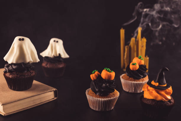 istock halloween cupcakes and candles 855799884