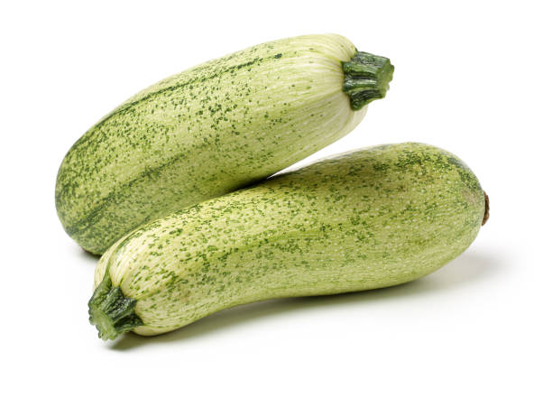 istock Fresh zucchini isolated on the white background 855807100