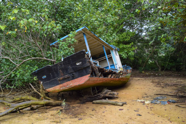 istock Broken ship. Juara village territory. Tioman island. Malaysia 855808962