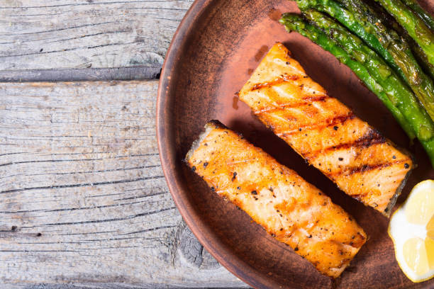 istock Fillet of grilled salmon 855820710