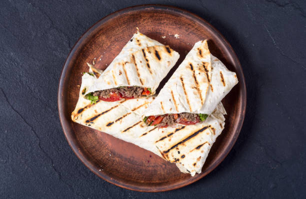 istock Homemade tasty burrito 855820784