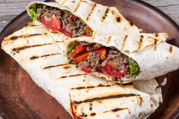 istock Homemade tasty burrito 855820858