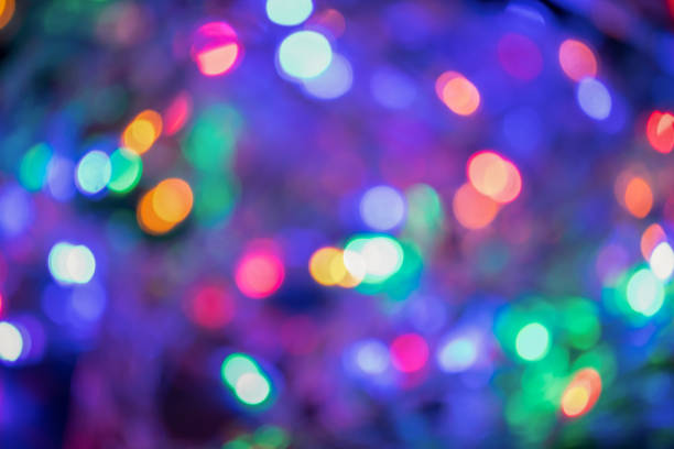 istock Blurred and defocused christmas colorful lights abstract background 855828780
