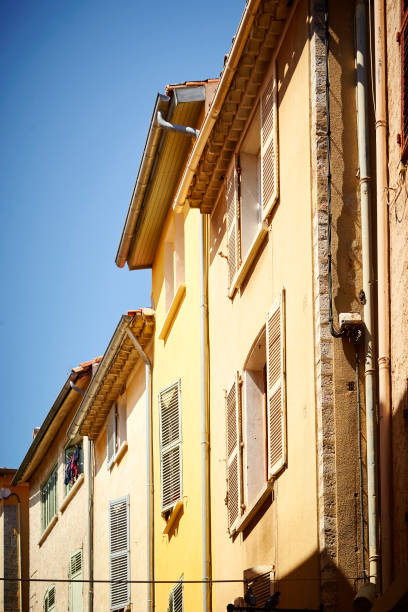 Houses at Hyeres in the mediterranean coast of France