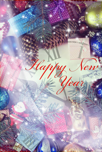 istock Image of Christmas decorations closeup 855840296