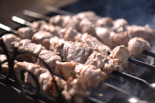 istock The kebabs are cooked outdoors 855848848