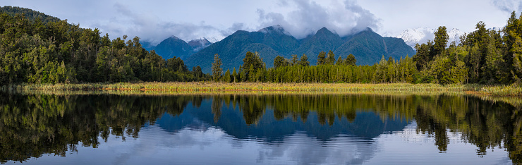Afternoon at Lake Matheson In New Zealand