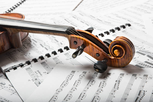 istock Viola on the sheets of music 855855650