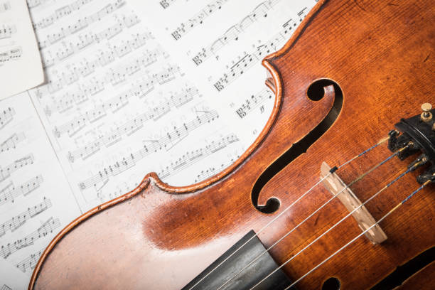 istock Viola on the sheets of music 855855664