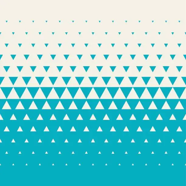 Vector illustration of Seamless Triangle Halftone