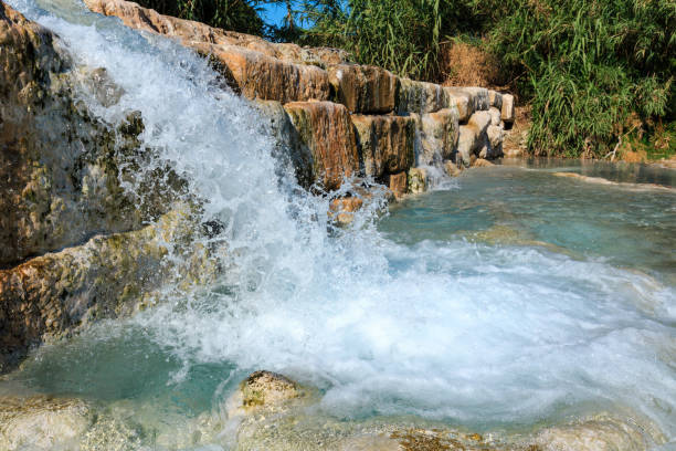 istock Natural spa Saturnia thermal baths, Italy 855863202