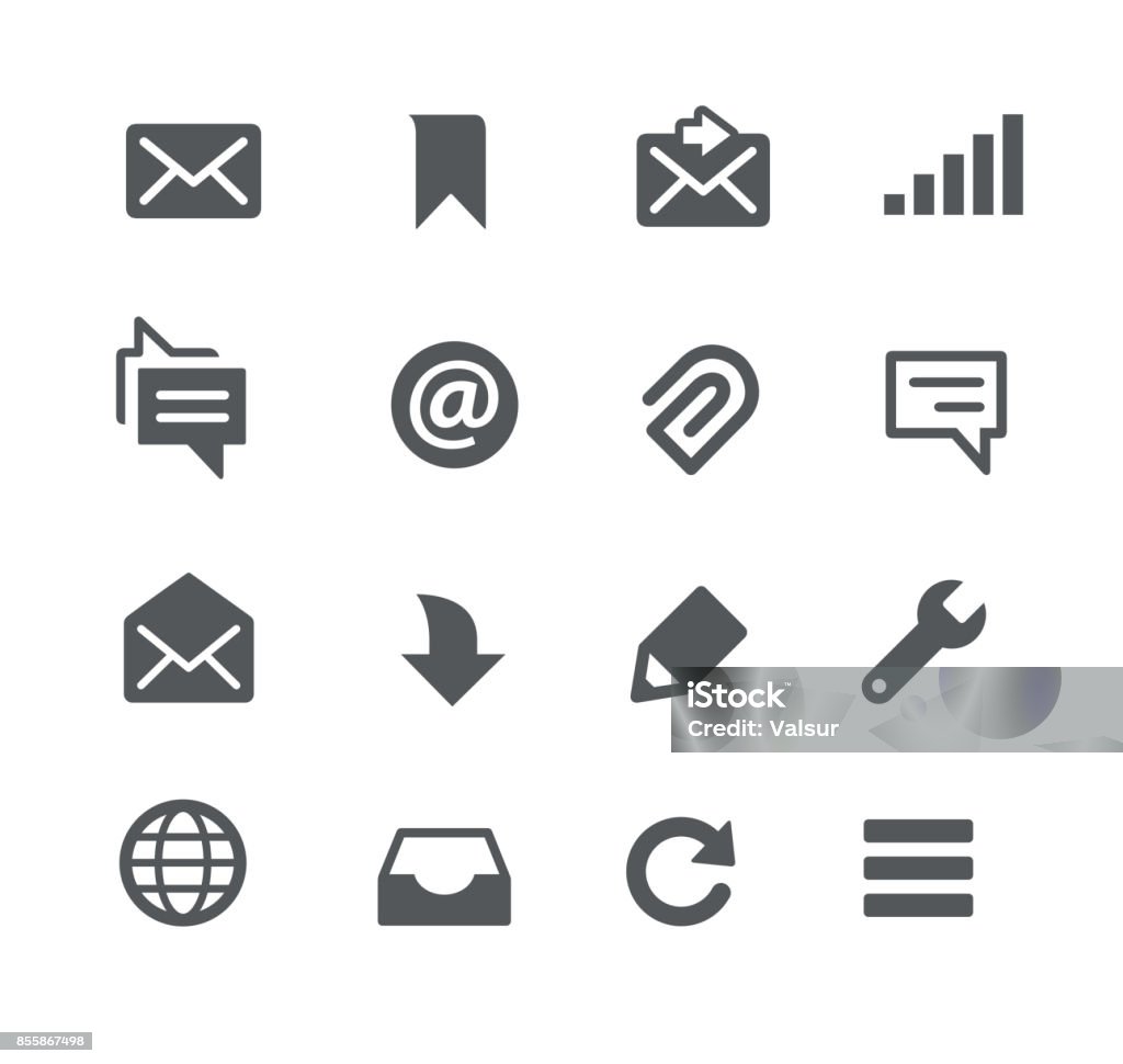 Messages Icons Vector icons for your digital or print projects. Icon Symbol stock vector