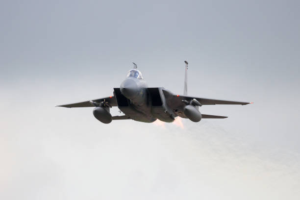 us air force f-15 eagle kampfjet - f15 stock-fotos und bilder