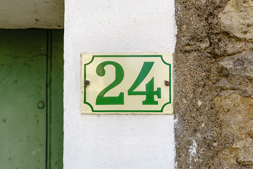 House number twenty Four (24).