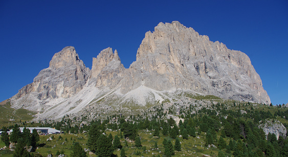 Mountain landscape in the Dolomites in Italy