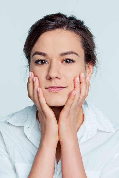 istock The young woman's portrait with happy emotions 855887914