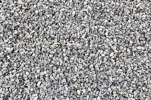 Muchas piedras pequeñas y grises photo