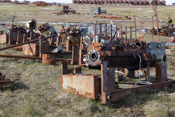 istock The old equipment in the abandoned Soviet polar station. 855898510