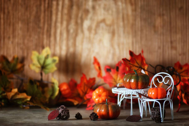 istock fresh pumpkin in interior wooden room on chair 855899366