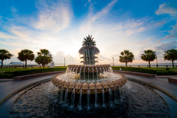 istock Palmetto Fountain - Waterfront Park, Charleston SC 01 855903492