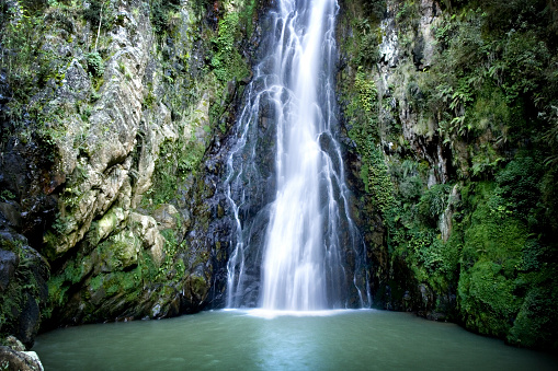 Aguas Blancas Waterfall in Constanza, Dominincan Republic