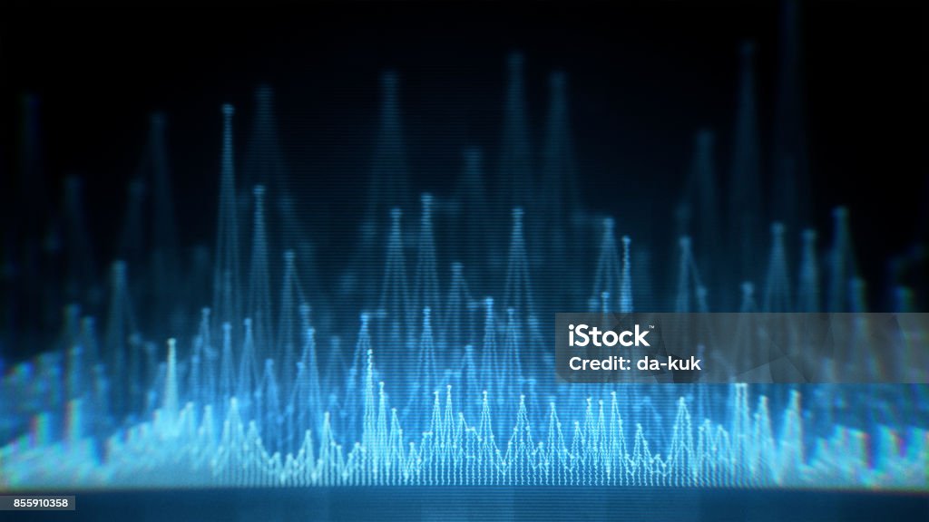 Digitaler Equalizer Wellenform - Lizenzfrei Wellenmuster Stock-Foto