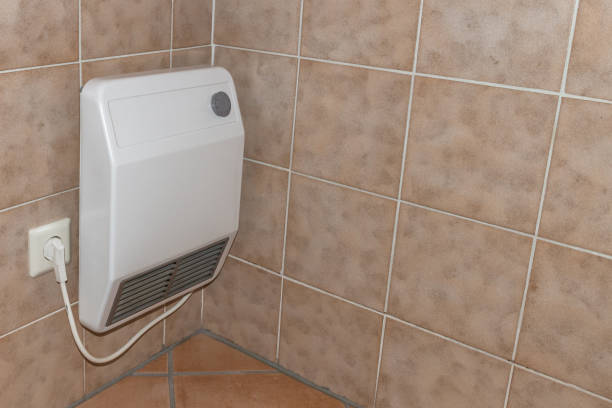 istock Vintage old electric heating in an bathroom 855914870