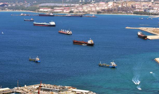 istock Ships in the Bay of Gibraltar 855923620