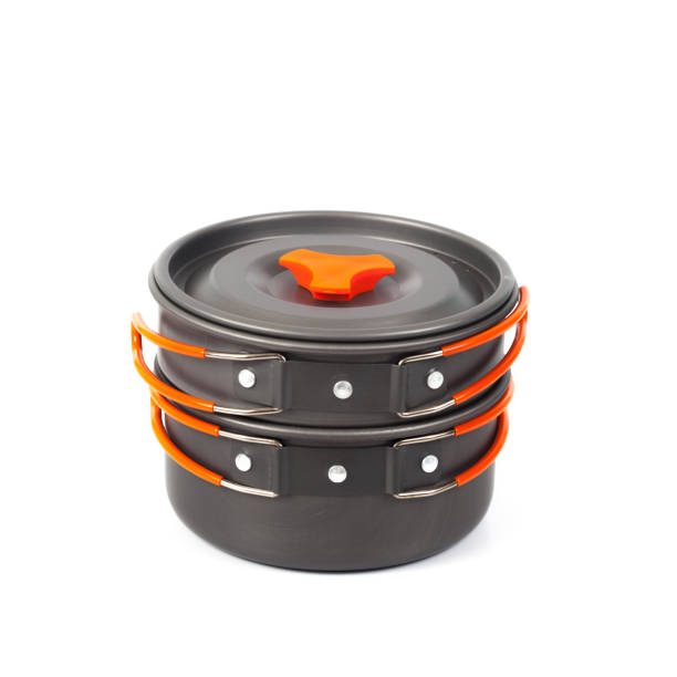 istock camping cooking pan or pot  on white background 855928408